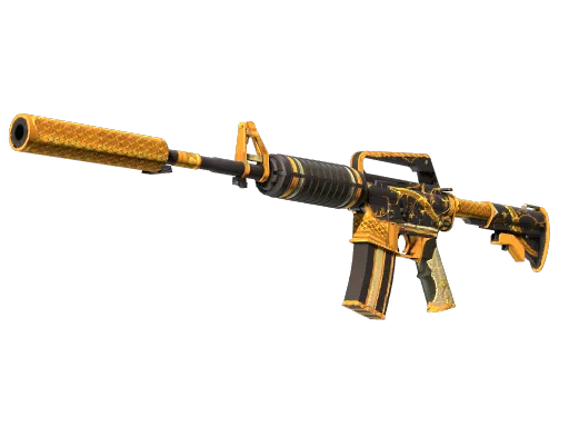 m4a1-s-golden-coil-minimal wear-ancient