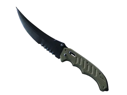 ★-flip-knife-blue-steel-minimal wear-ancient