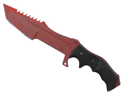 ★-huntsman-knife-crimson-web-minimal wear-ancient